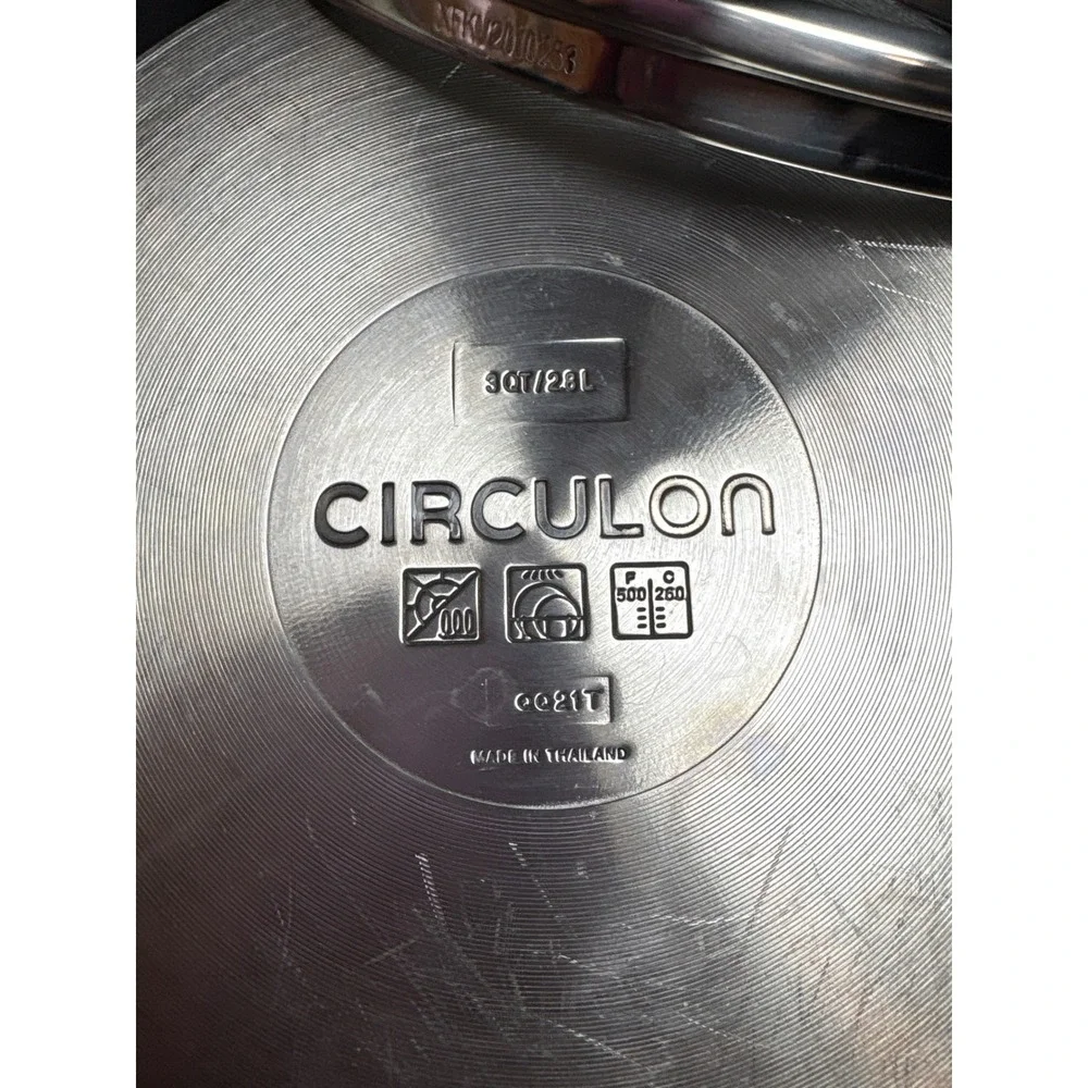 Circulon 3QT Stainless Steel‎ Saucepan and Skillet Set with Glass Lids Nonstick